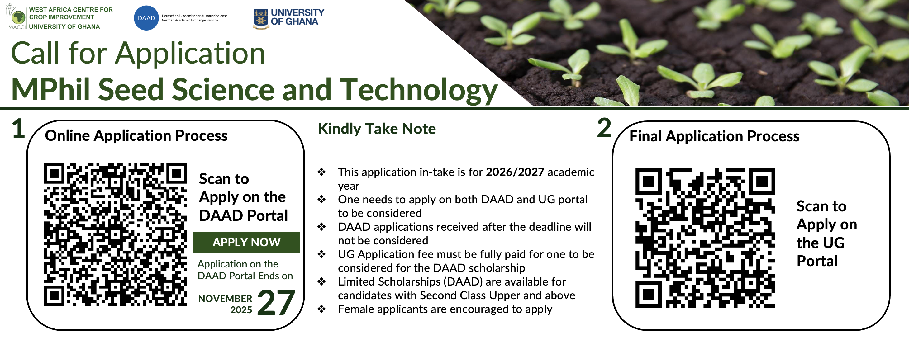 Call for Application SST